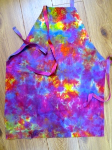 Procion dyed apron, Feb 2014.